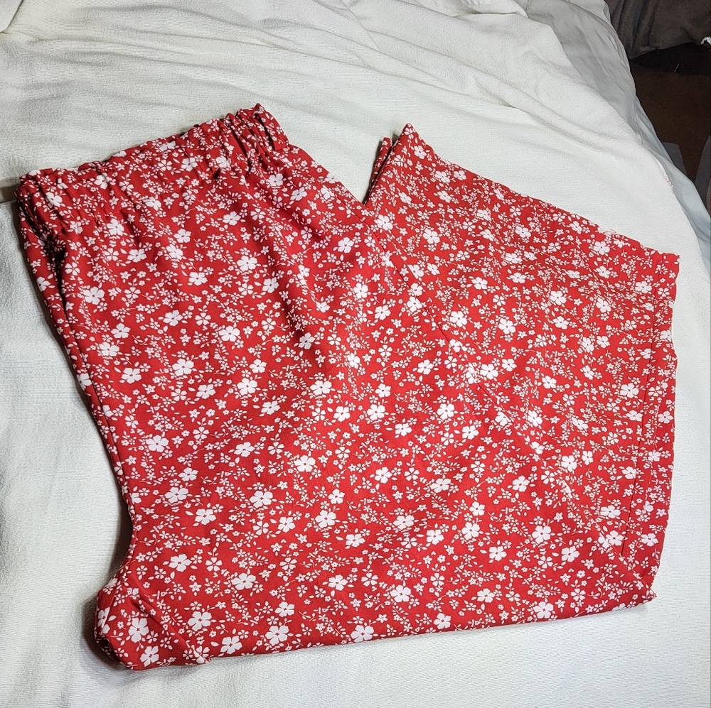 Shein Frenchy Scallop Hem Wide Leg Pants Sz 4X - Picture 4 of 8